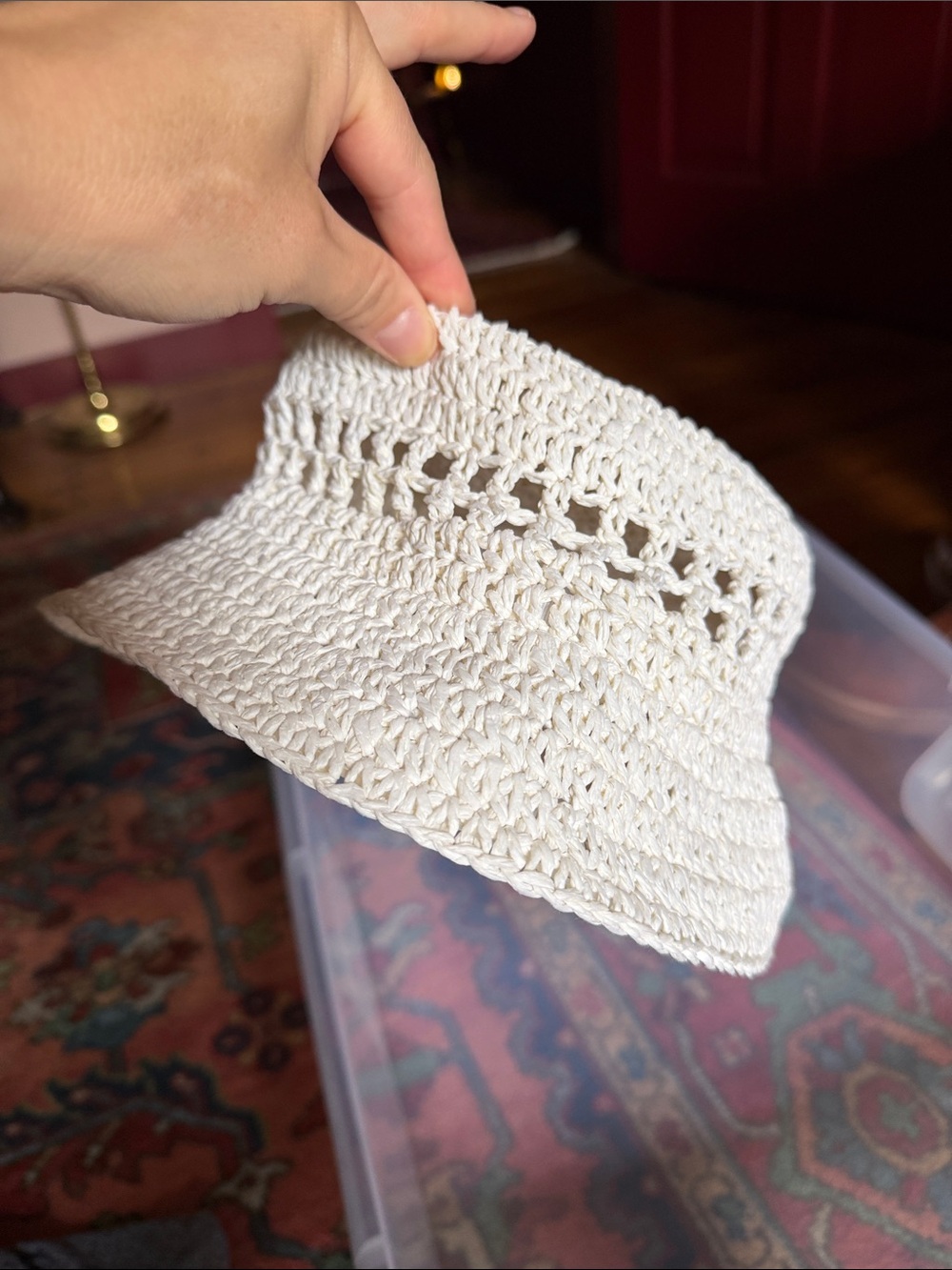 H&M Women's Crochet Bucket Hat